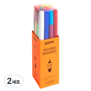 오마이 펠트펜 매직 16종 FEU202, 2세트, 16색