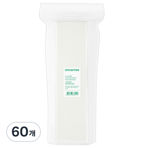 이니스프리 스킨팩 전용 5겹 화장솜, 60개, 80매입