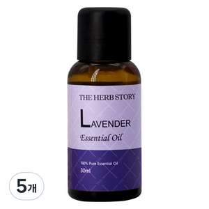 더허브스토리 에센셜오일 라벤더, 5개, 30ml