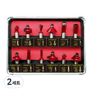 ZINO 초경트리머날 12mm x 12종 세트 ZRT-12S, 2세트