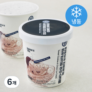 연세우유 전용목장 쿠키앤크림 아이스크림 (냉동), 474ml, 1개입, 6개