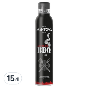 만토바 스모크 바베큐 오일 스프레이, 15개, 200ml