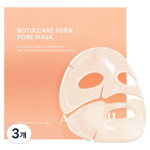 아로셀 보툴케어 PDRN 모공 마스크팩, 43g, 3개