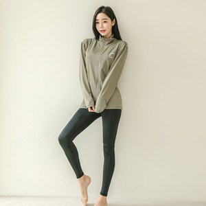 튜브트리 여성용 집업래쉬가드 상하의 세트 루즈핏 BE8205L