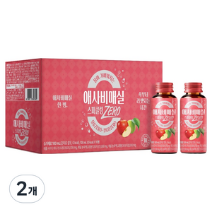태전약원 애사비매실 스파클링 제로 10p, 2개, 1L