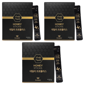 비마스터 데일리 프로폴리스 꿀스틱 15p, 3개, 180g