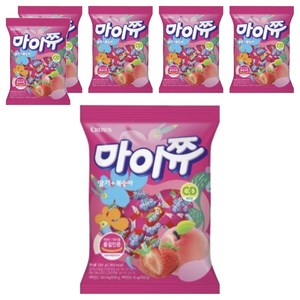 마이쮸 딸기 복숭아 츄잉캔디, 720g, 6개
