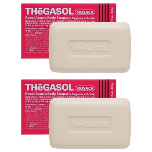 때가솔 로자카 때밀이 각질제거 목욕비누 아카시아향, 100g, 2개입