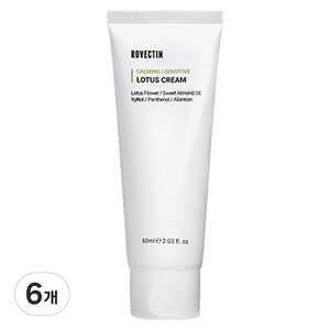 로벡틴 카밍 로터스 클린 연꽃수 수분크림, 60ml, 6개