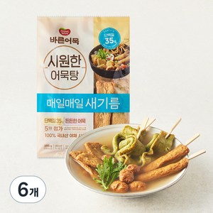 바른 시원한어묵탕, 398g, 6개