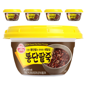오뚜기 통단팥죽 상온, 285g, 5개