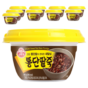 오뚜기 통단팥죽 상온, 285g, 10개