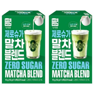 녹차원 제로슈가 말차블렌드, 10g, 7개입, 2개