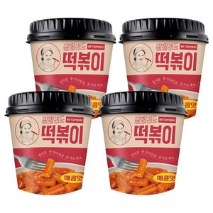 쌍팔년도 컵 떡볶이 매콤맛, 120g, 4개