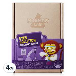 미니막스 랩 눈 솔루션 블루베리맛, 840g, 4개