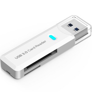 홈플래닛 USB 3.0 SD카드 리더기, RD-A01W, 화이트, 1개