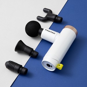 트라택 액티브건 팟 무선 미니 마사지건, 로즈골드 + 화이트