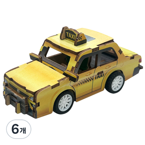 투칸 3D 미니 자동차 퍼즐 Taxi, 22피스, 6개