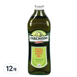 파르키오니 엑스트라 버진 올리브 오일, 500ml, 12개