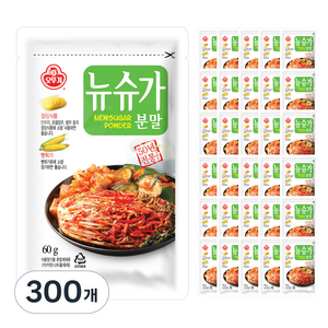 오뚜기 뉴슈가분말, 60g, 300개