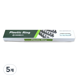 카피어랜드 플라스틱링 6mm 25p, 화이트, 5개