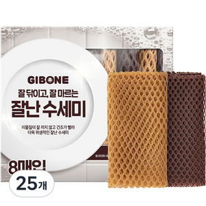 기본에 잘난 망사 수세미, 8개입, 25개
