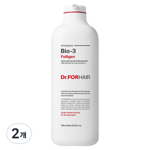 닥터포헤어 바이오3 탈모완화 샴푸, 750ml, 2개