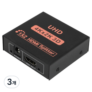 넥시 4K 1:2 HDMI분배기 NX-102SP-4K NX1406, 3개, NX102SP4K/1:2