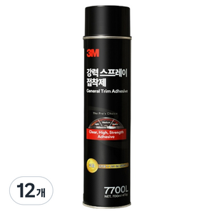 쓰리엠 강력 스프레이 접착제 7700L 700ml, 12개