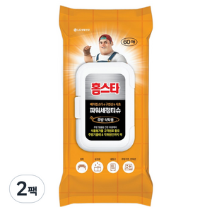 홈스타 주방식탁용 파워세정티슈 475g 60p, 2개