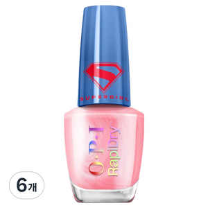 오피아이 래피드라이 매니큐어 RD00, BLUSH OF POWER(RD0044), 6개, 9ml