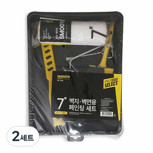 프로셀렉트 벽지 벽면 페인팅 세트 핸드믹서 + 페인트오프너 + 브러쉬 + 트레이 + 롤러, 2세트