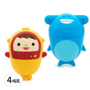 먼치킨 클린 물총놀이 2p 세트, 스쿠버, 상어, 4세트