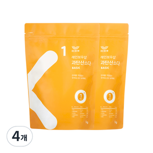 레인보우샵 과탄산소다 베이직, 1kg, 4개