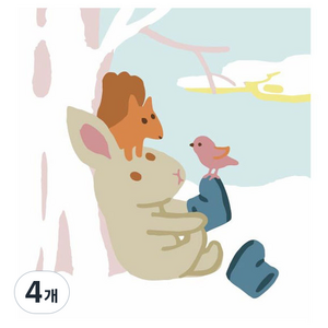 모모픽스페인팅 DIY 유화그리기 소형 25 x 25 cm, B27 신발신고어디가?, 4개