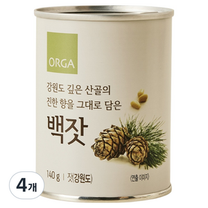 올가홀푸드 백잣, 140g, 4개