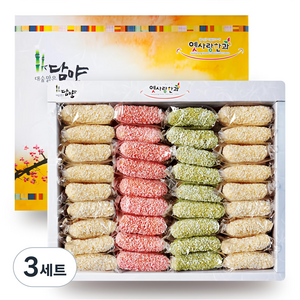 담양한과 꽃창포 삼색유과 선물세트, 640g, 3세트