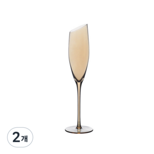 어뮤즈하우스 럭셔리 엠버 샴페인잔, 200ml, 2개