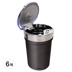 어반카 프리미엄 차량용 재떨이, 블랙, 6개