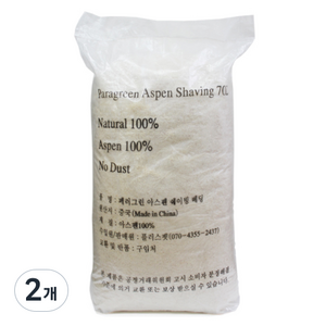 패러그린 아스펜 쉐이빙 소동물 베딩, 70L, 2개