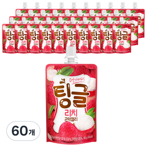 팅글 더 가벼워진 리치 곤약젤리 1개입, 80g, 60개