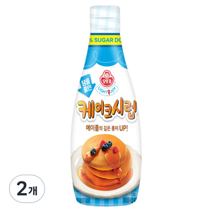 오뚜기 LIGHT&JOY 당을줄인 케이크시럽, 220g, 2개