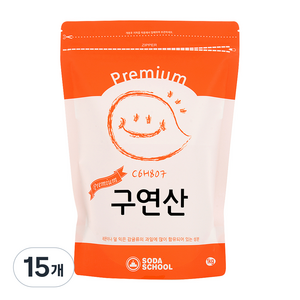 소다스쿨 프리미엄 구연산, 1kg, 15개