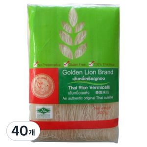 골든라이온 라이스 버미셀리 쌀국수면, 400g, 40개