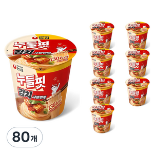 누들핏 김치사발면맛 37.5g, 80개