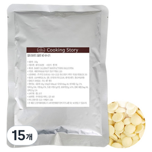 쿠킹스토리 칼레 W2-E4-U71 깔리바우트 화이트 커버춰초콜릿, 100g, 15개