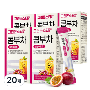 그린몬스터 디톡 콤부차 패션후르츠, 5g, 10개입, 20개