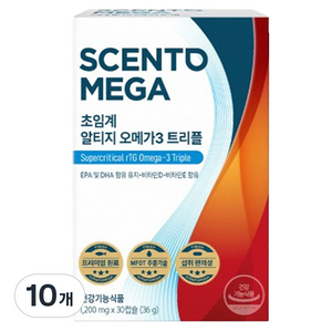 뉴트리원 센토메가 초임계 알티지오메가3 트리플 30p, 30정, 10개