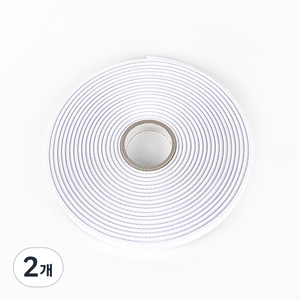 Jstrading 헤링본 면 테이프 끈 폭 10mm, 01 화이트, 2개