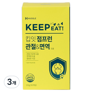 허글 강아지 관절 슬개골 탈구 영양제 트릿 30p, 150g, 뼈/관절강화, 3개